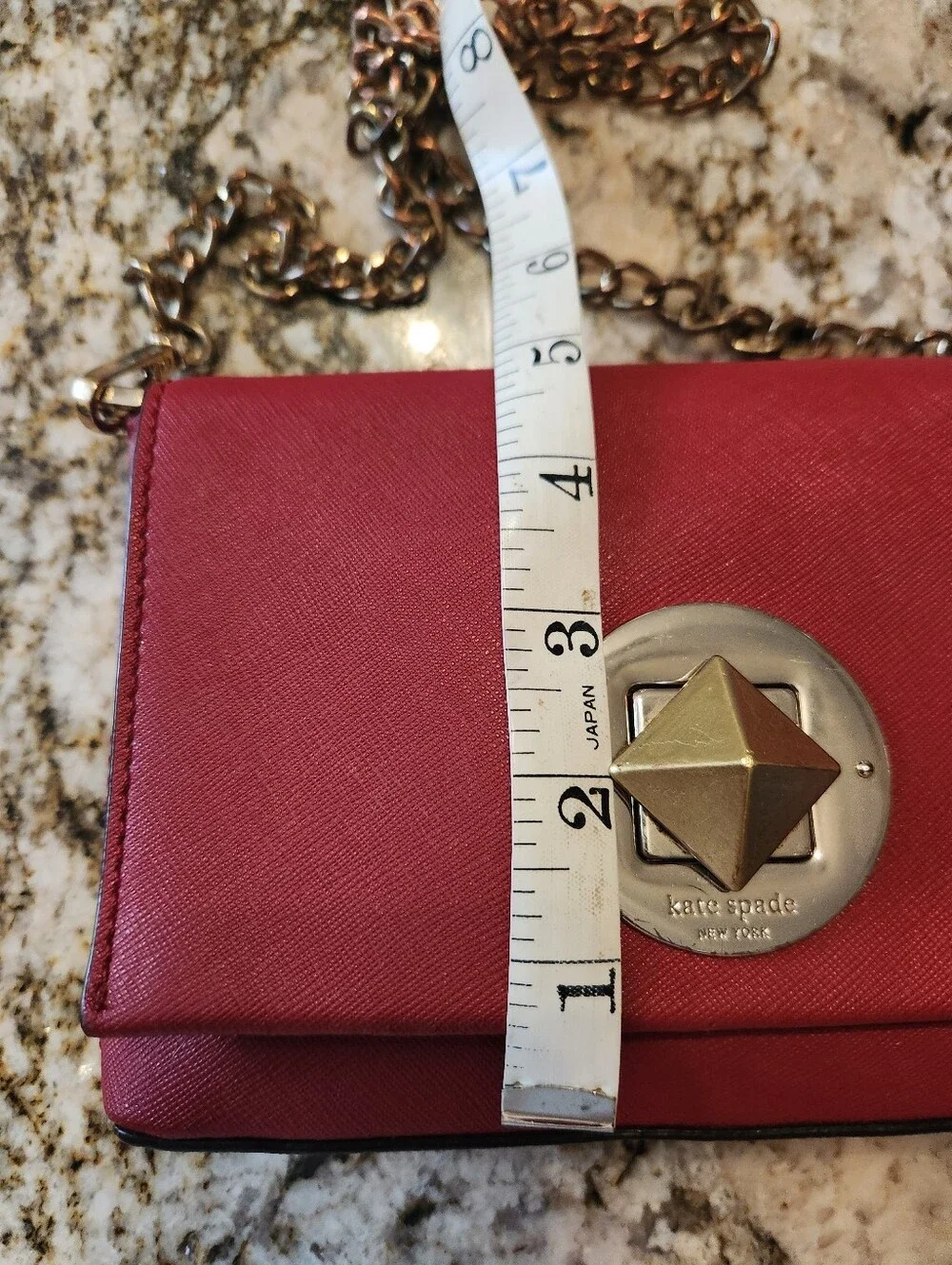Kate Spade New York Newbury Lane Sally Crossbody Red, Saffiano Leather EUC Purse
